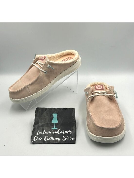 Hey Dude Shoes - Hey Dude Women's Blush Pink Wendy Slip Warmth Slip-On Shoes Size 7 3564